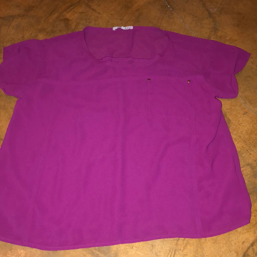 Dark pink blouse
